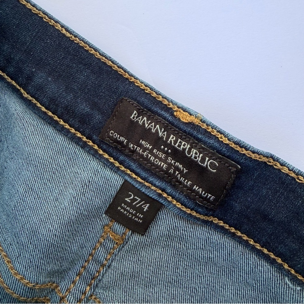 Woman’s Banana Republic High Rise Skinny Jeans Size 27/4​​ - Picture 4 of 8